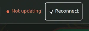 The screen stopped updating